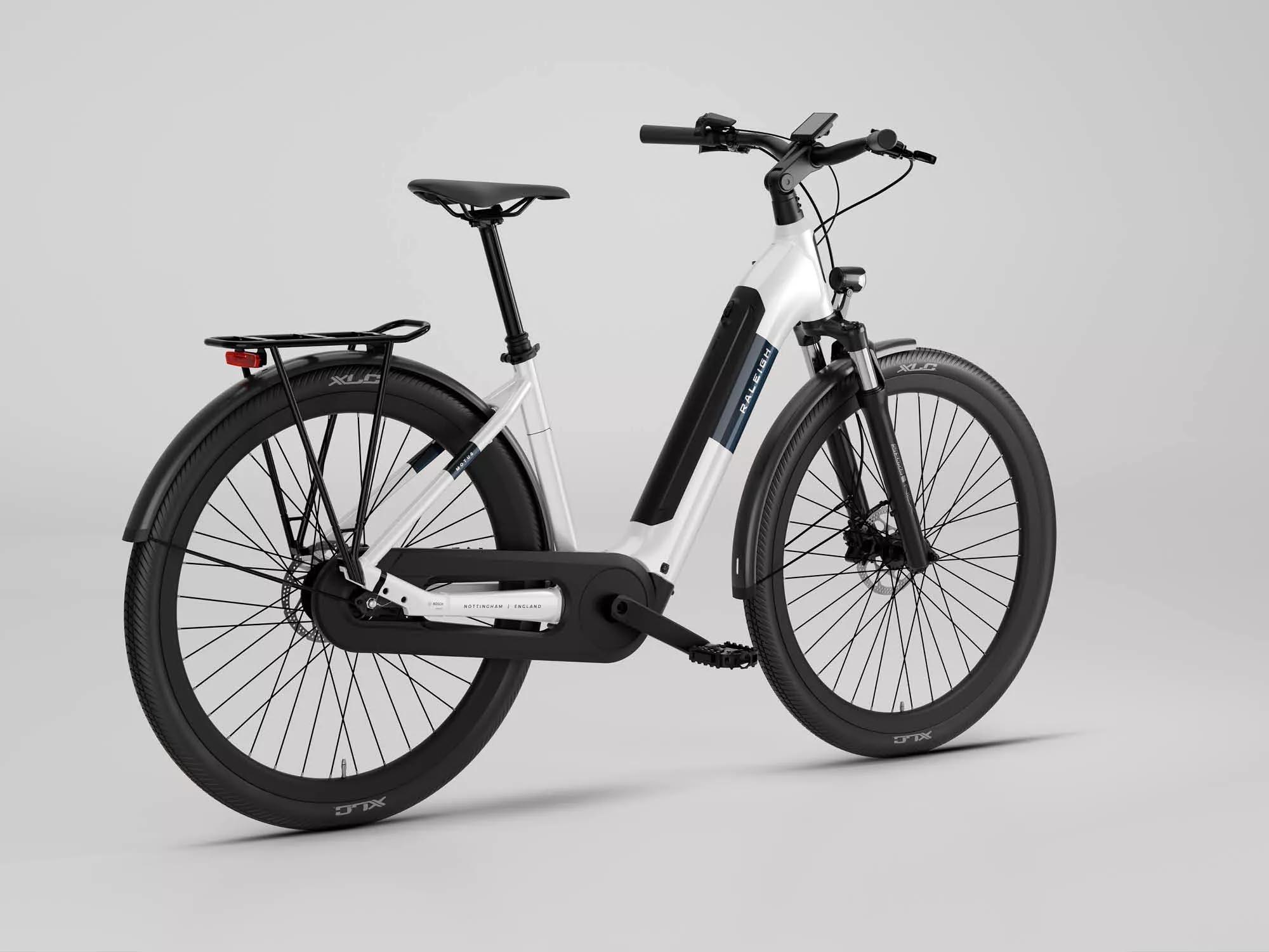 Raleigh Motus Hub Sparkling White Electric Hybrid Bike - XS, S, M, L Frames