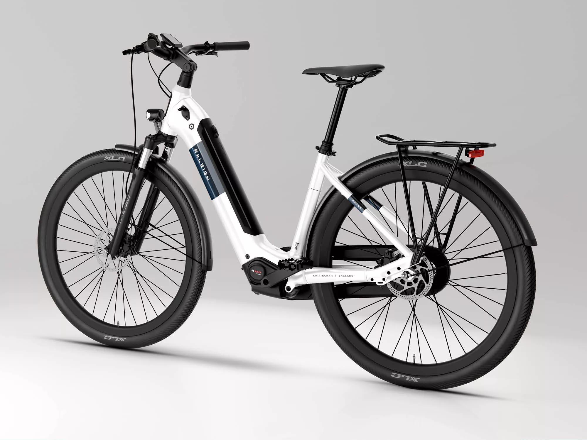 Raleigh Motus Hub Sparkling White Electric Hybrid Bike - XS, S, M, L Frames