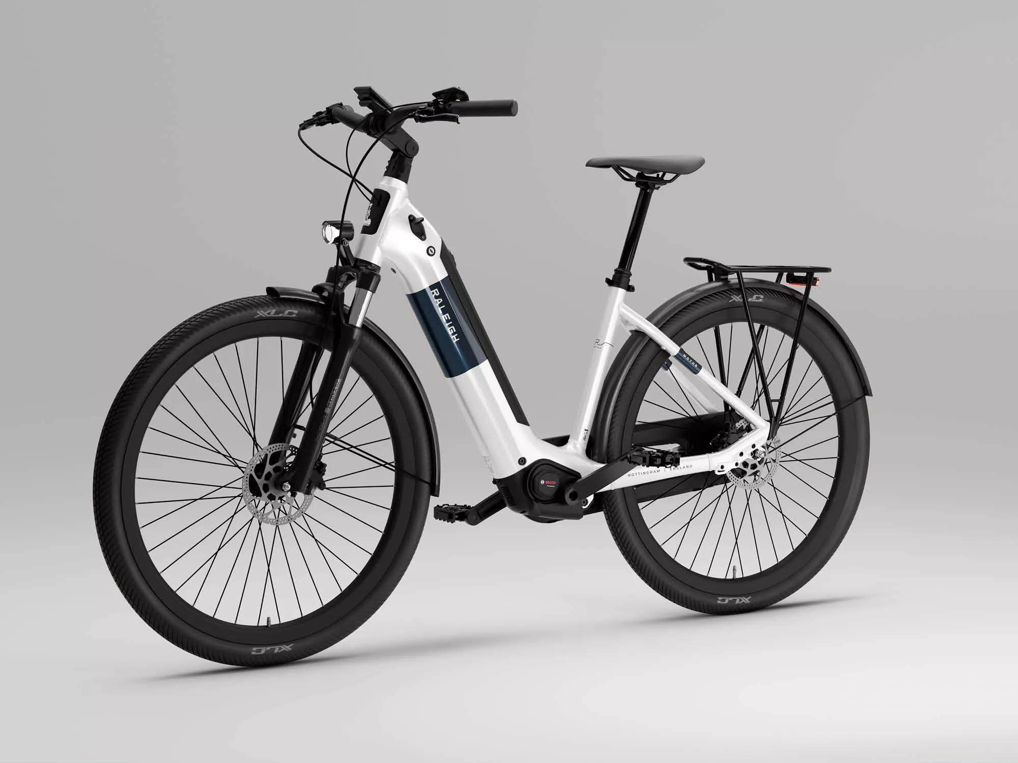 Raleigh Motus Hub Sparkling White Electric Hybrid Bike - XS, S, M, L Frames