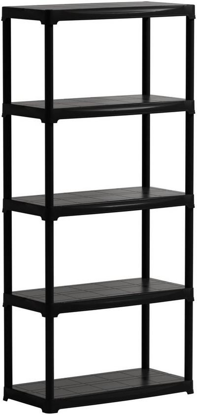 5 tier polypropylene shelf 800x400x h 1760 mm.