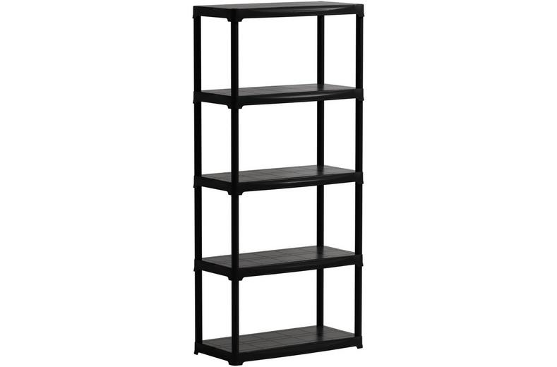 5 tier polypropylene shelf 800x400x h 1760 mm. 5 tier polypropylene shelf 800x400x h 1760 mm.