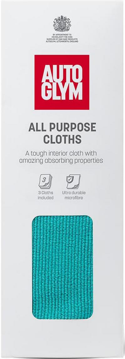 Autoglym All Purpose Cloths 3 pack