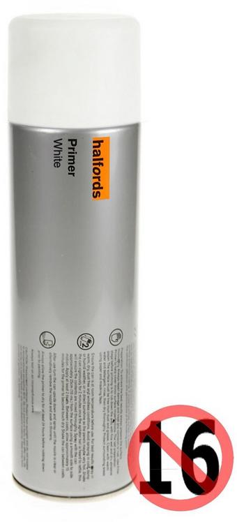 Halfords Primer WHITE 500ml