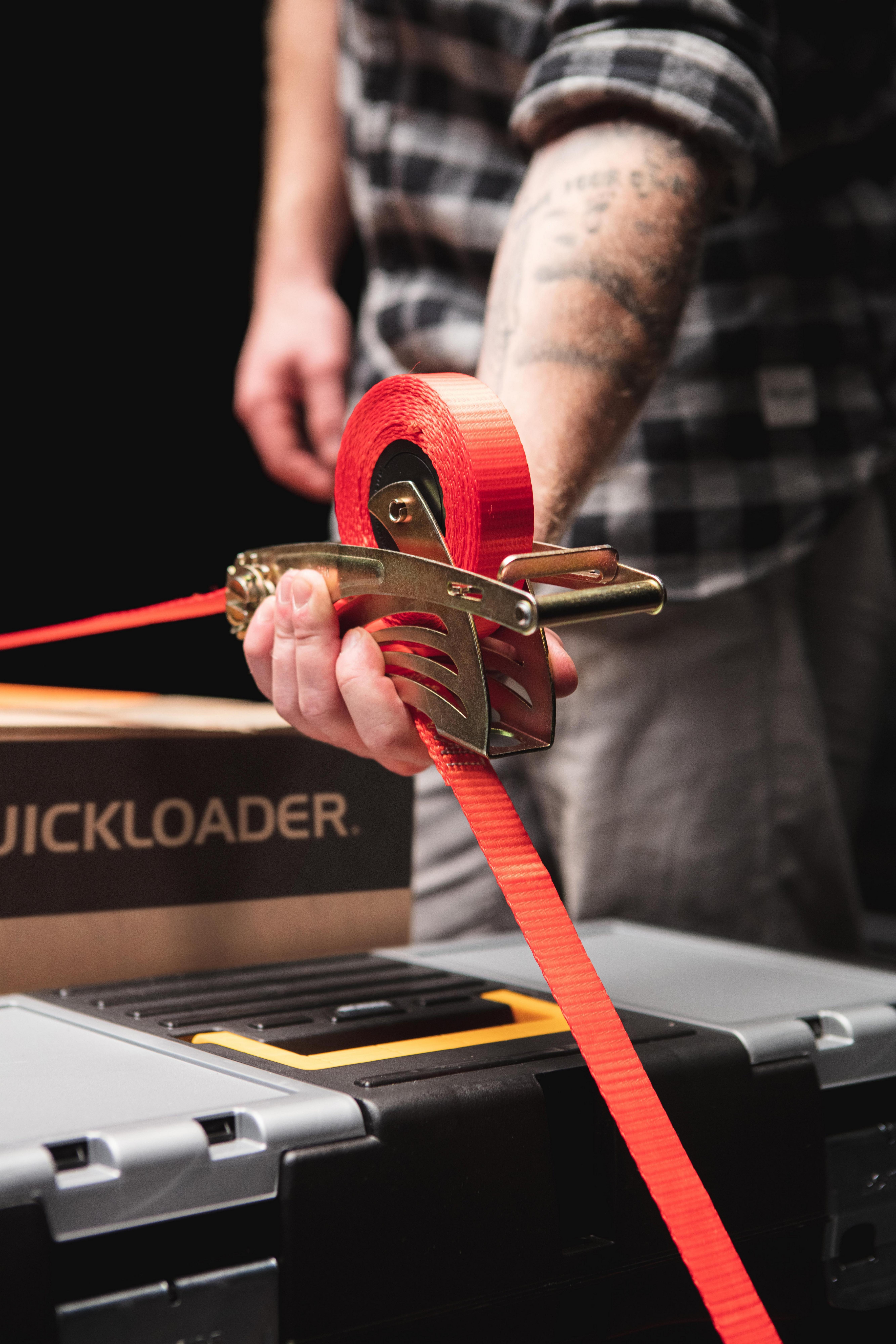 QUICKLOADER Retractable Ratchet Strap RSB Mini 800 KG 3M 25 MN 2-PACK