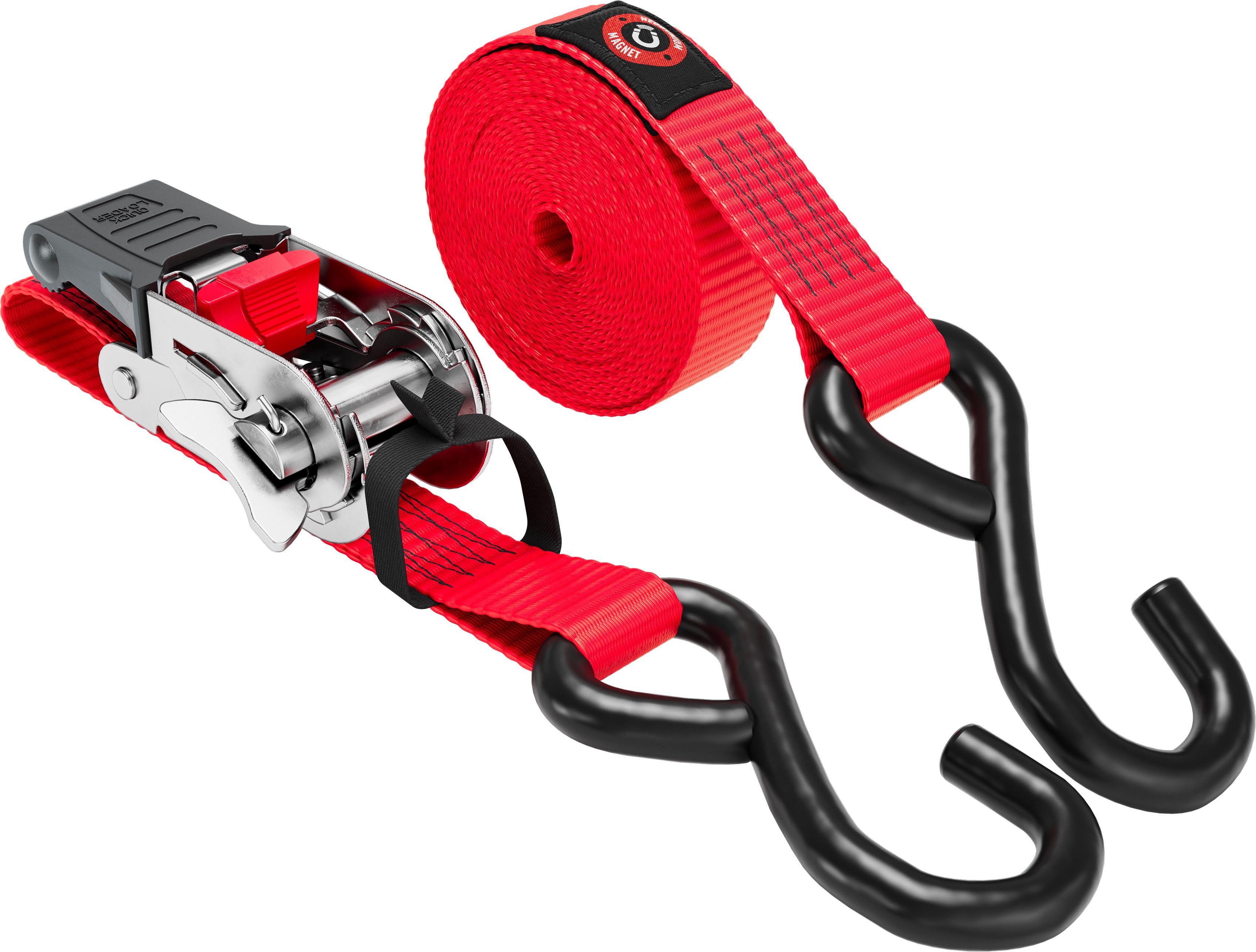 QUICKLOADER Standard Hybrid Magnetic Ratchet Strap QSD800LDH 800 KG 25MMX4.5 M 1-PACK