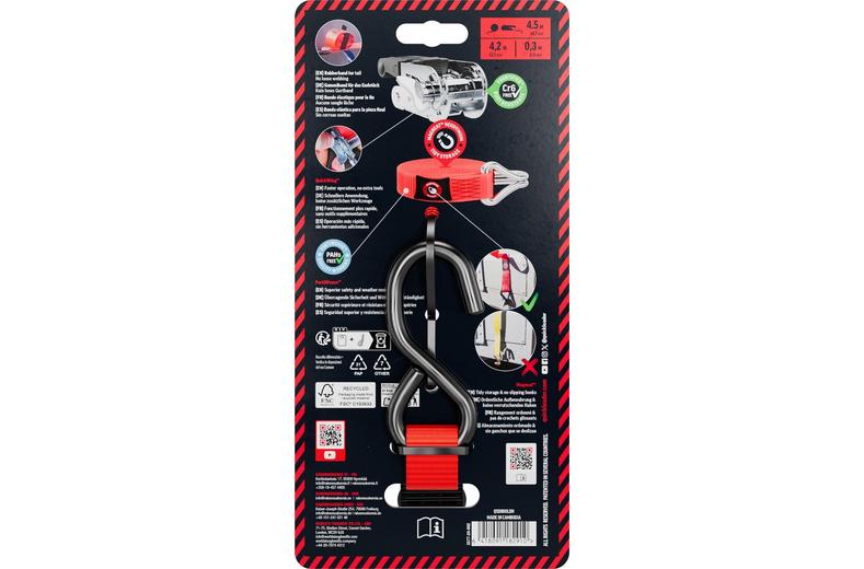 QUICKLOADER Standard Hybrid Magnetic Ratchet Strap QSD800LDH 800 KG 25MMX4.5 M 1-PACK QUICKLOADER Standard Hybrid Magnetic Ratchet Strap QSD800LDH 800 KG 25MMX4.5 M 1-PACK