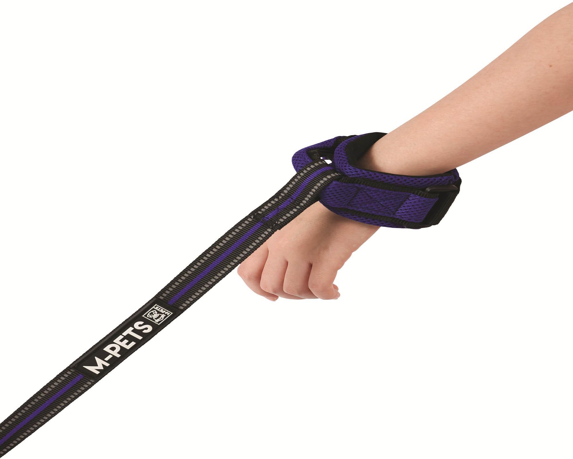 M-PETS Hiking Wristband Leash - Blue Eletcric