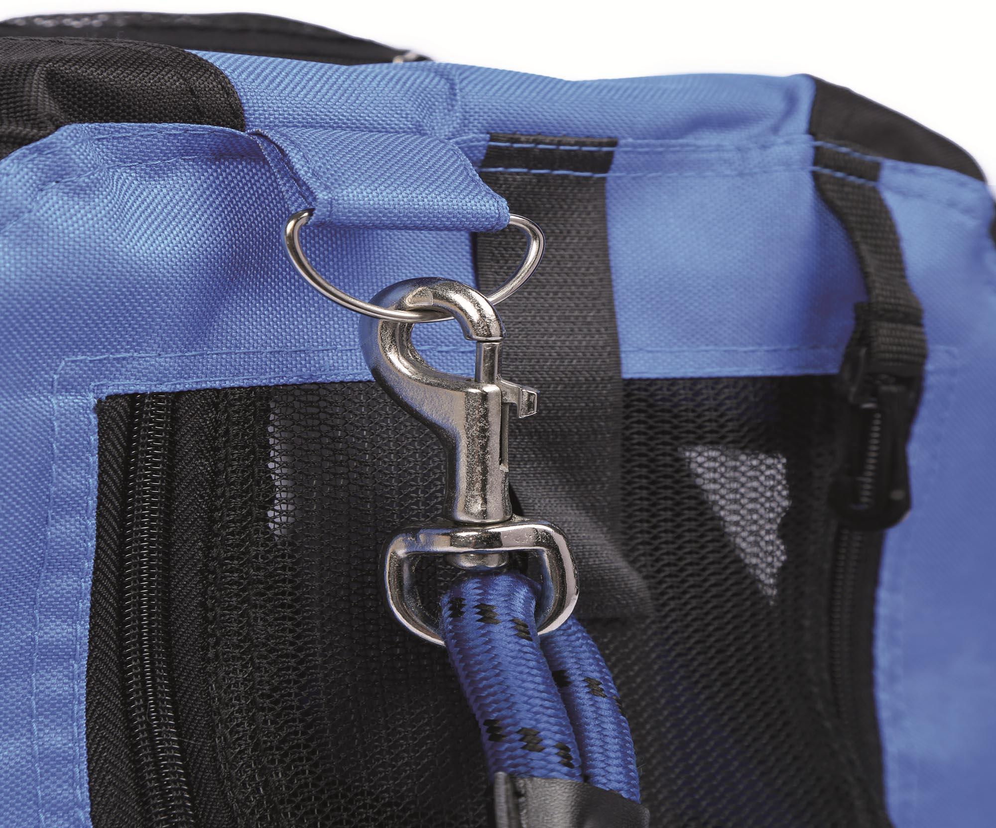 M-PETS Remix Travel Carrier 2 in 1 with Leash-Shoulder Belt - Blue