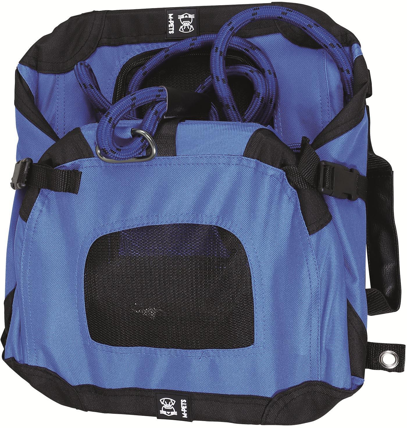 M-PETS Remix Travel Carrier 2 in 1 with Leash-Shoulder Belt - Blue