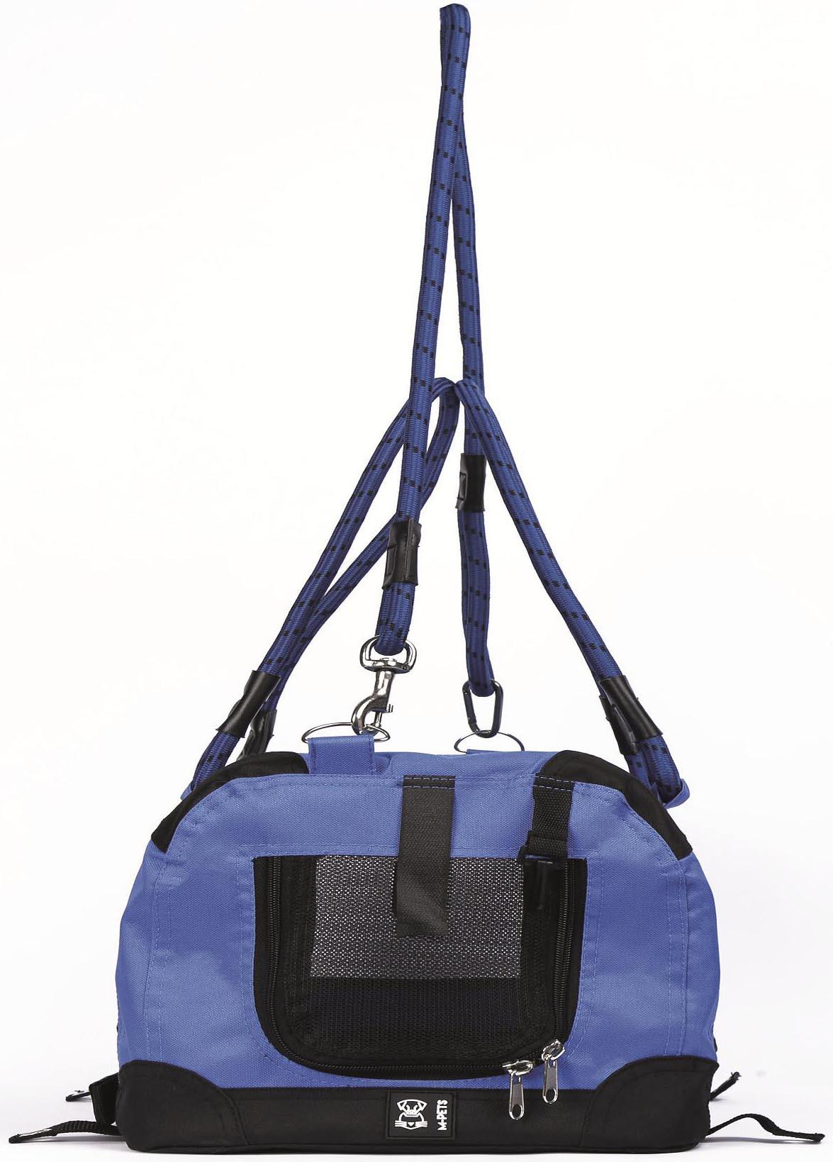 M-PETS Remix Travel Carrier 2 in 1 with Leash-Shoulder Belt - Blue