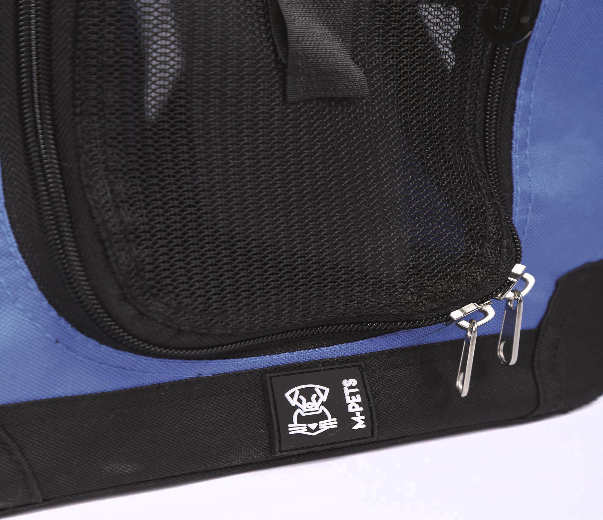 M-PETS Remix Travel Carrier 2 in 1 with Leash-Shoulder Belt - Blue