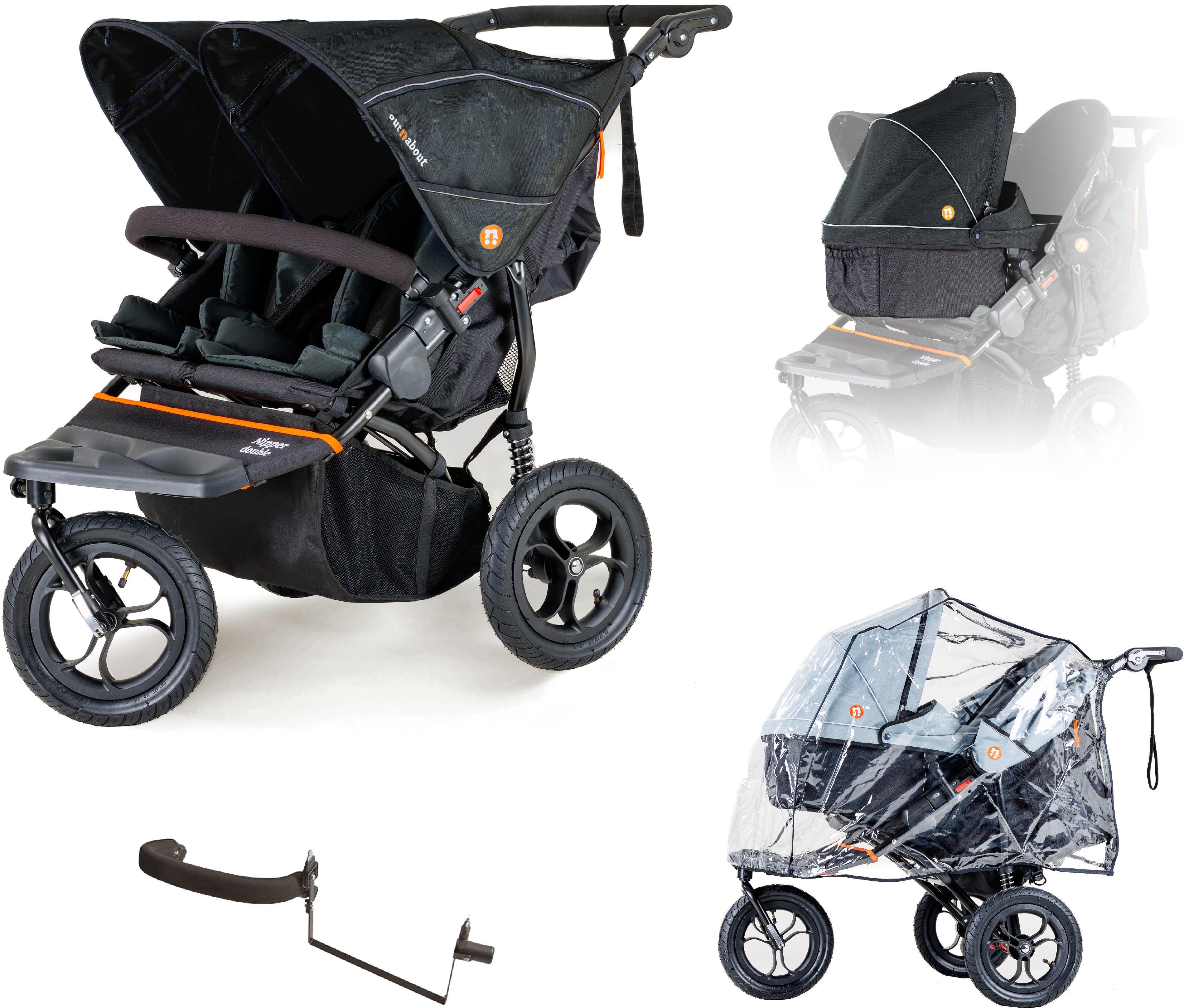 Nipper V6 Double Summit Black Newborn & Toddler Bundle