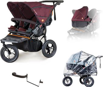 Nipper V6 Double Brambleberry Red Newborn & Toddler Bundle