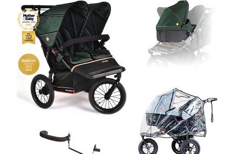 Nipper V6 Plus Double Sycamore Green Newborn & Toddler Bundle Nipper V6 Plus Double Sycamore Green Newborn & Toddler Bundle