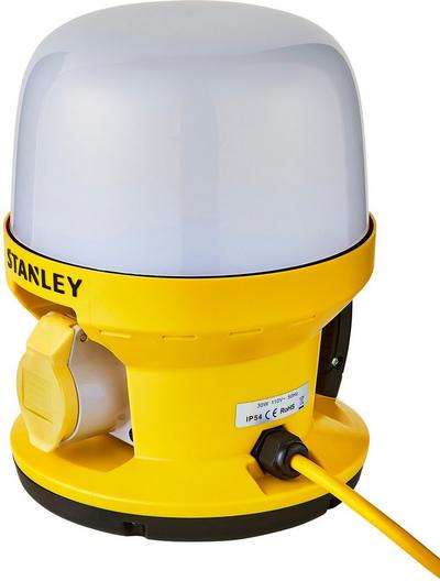 Stanley 30W LED Magnetic Globe Light with Outlet Socket. IP54. 2600 Lumens.
