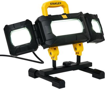 Stanley 50W Mains Powered Multi-Directional Worklight. Tripod Mountable. IP54. 4500 Lumens.