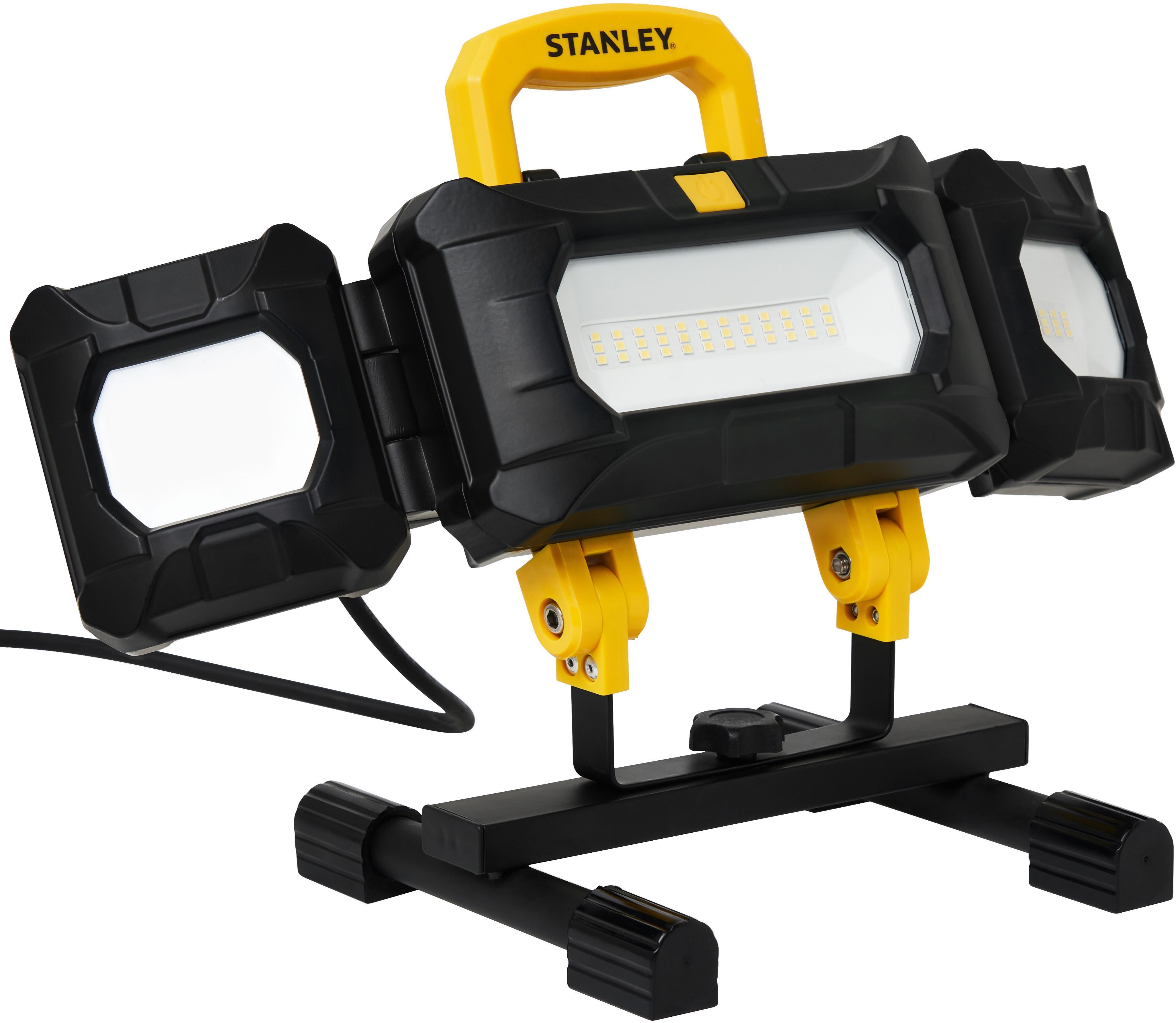 Stanley 50W Mains Powered Multi-Directional Worklight. Tripod Mountable. IP54. 4500 Lumens.