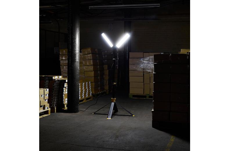 Stanley 2 x 40W Area Tower Light with Mains Power Outlet Socket. IP54. 8000 Lumens. Stanley 2 x 40W Area Tower Light with Mains Power Outlet Socket. IP54. 8000 Lumens.