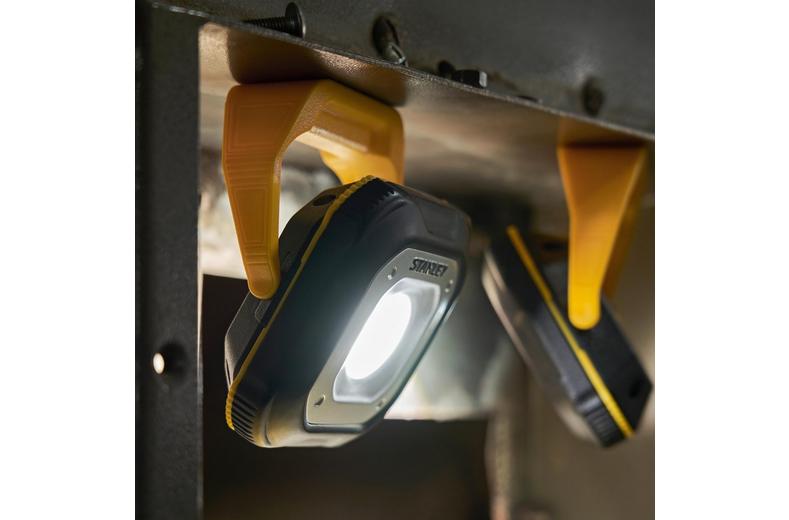 Stanley 800 Lumen Handheld Rechargeable Worklight with Magnet Holder. IP65. USB-C Stanley 800 Lumen Handheld Rechargeable Worklight with Magnet Holder. IP65. USB-C