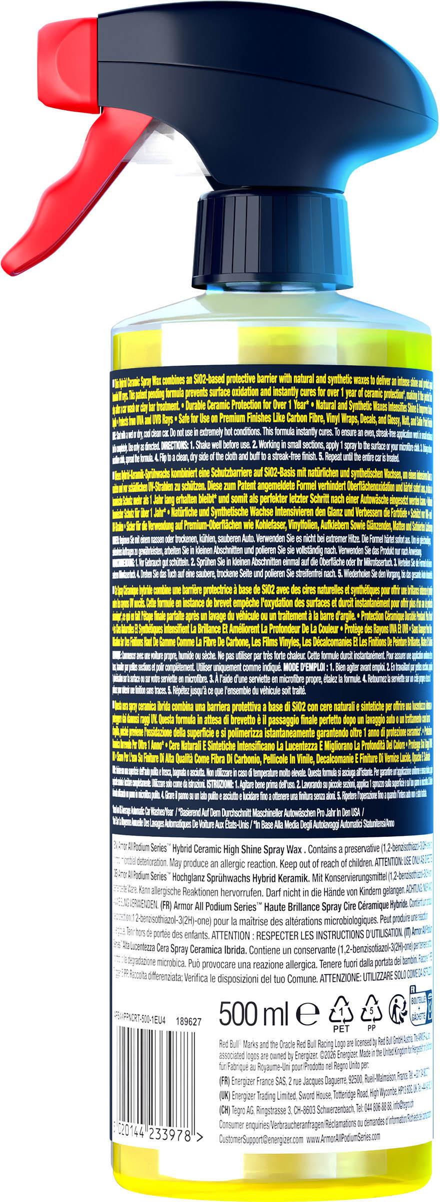 Armor All Oracle Red Bull Racing Spray Wax
