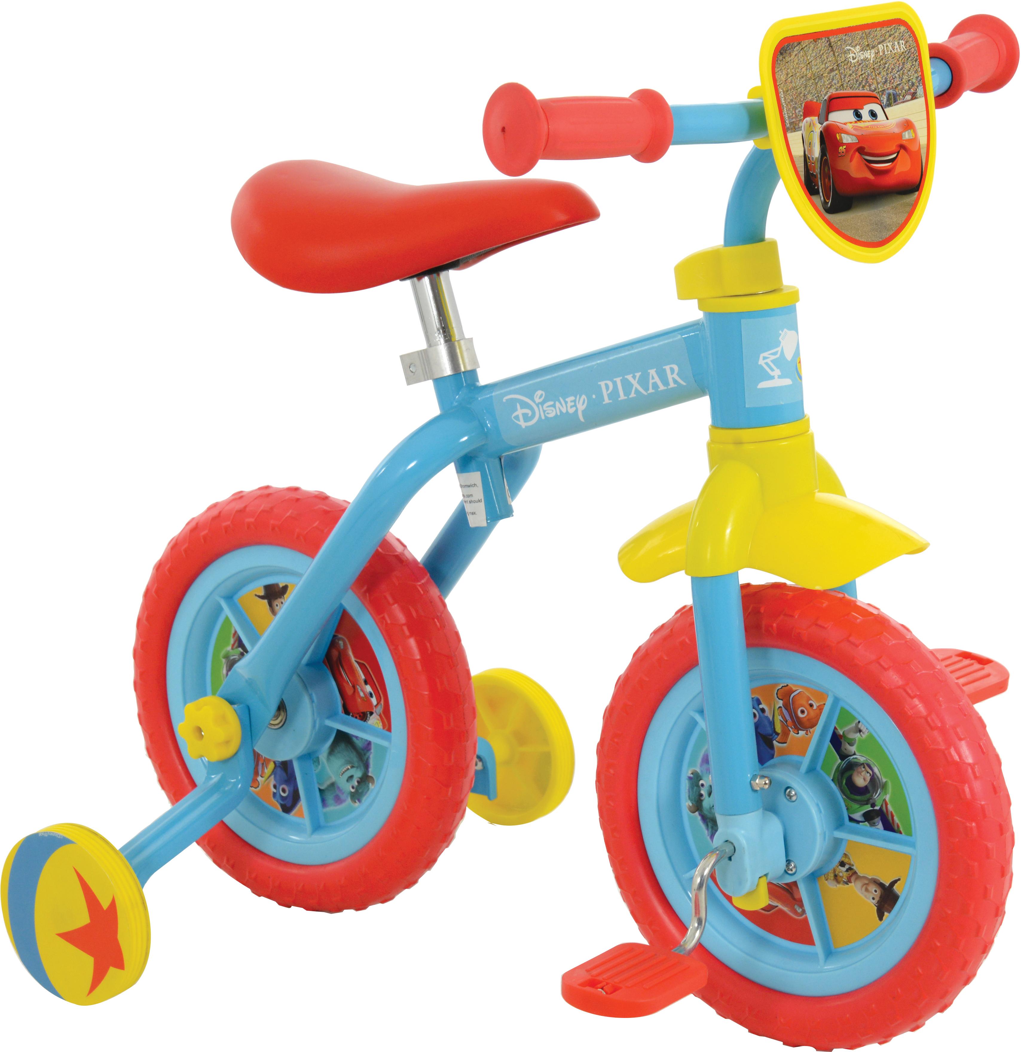 Disney Pixar Switch It Multi Character 2-In-1 Training Bike - 10 Inch Wheel