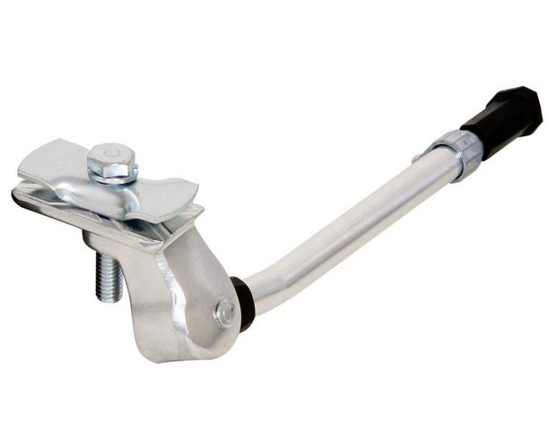 Length is Adjustable Strong and Durable for 16 20 24 26 Mountain Bike Bike Stand White Aluminum Alloy Bicycle Kick Stand 