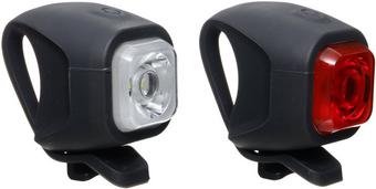 Halfords USB Rechargeable LED Bike Light Set