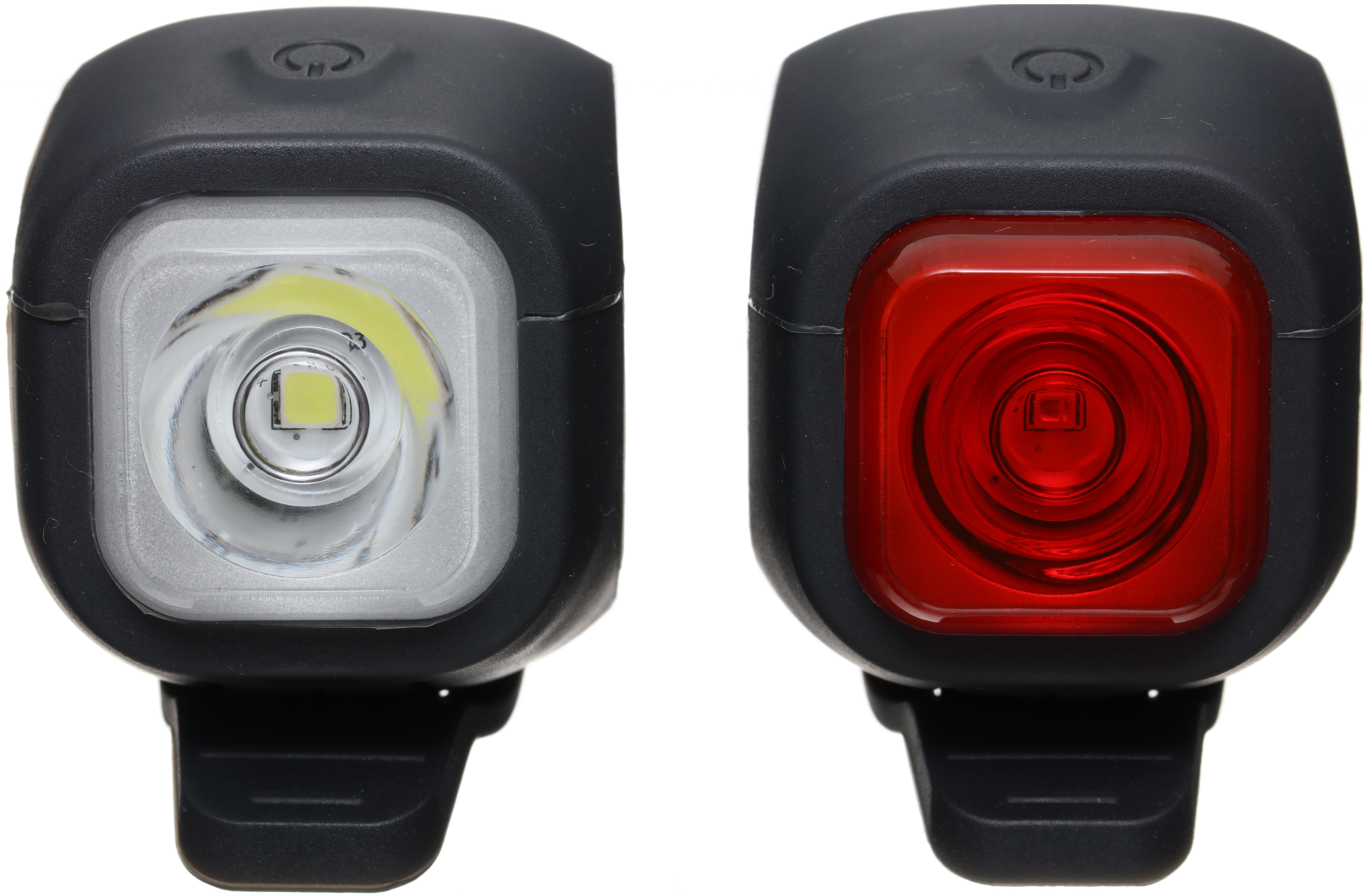 Halfords USB Rechargeable LED Bike Light Set