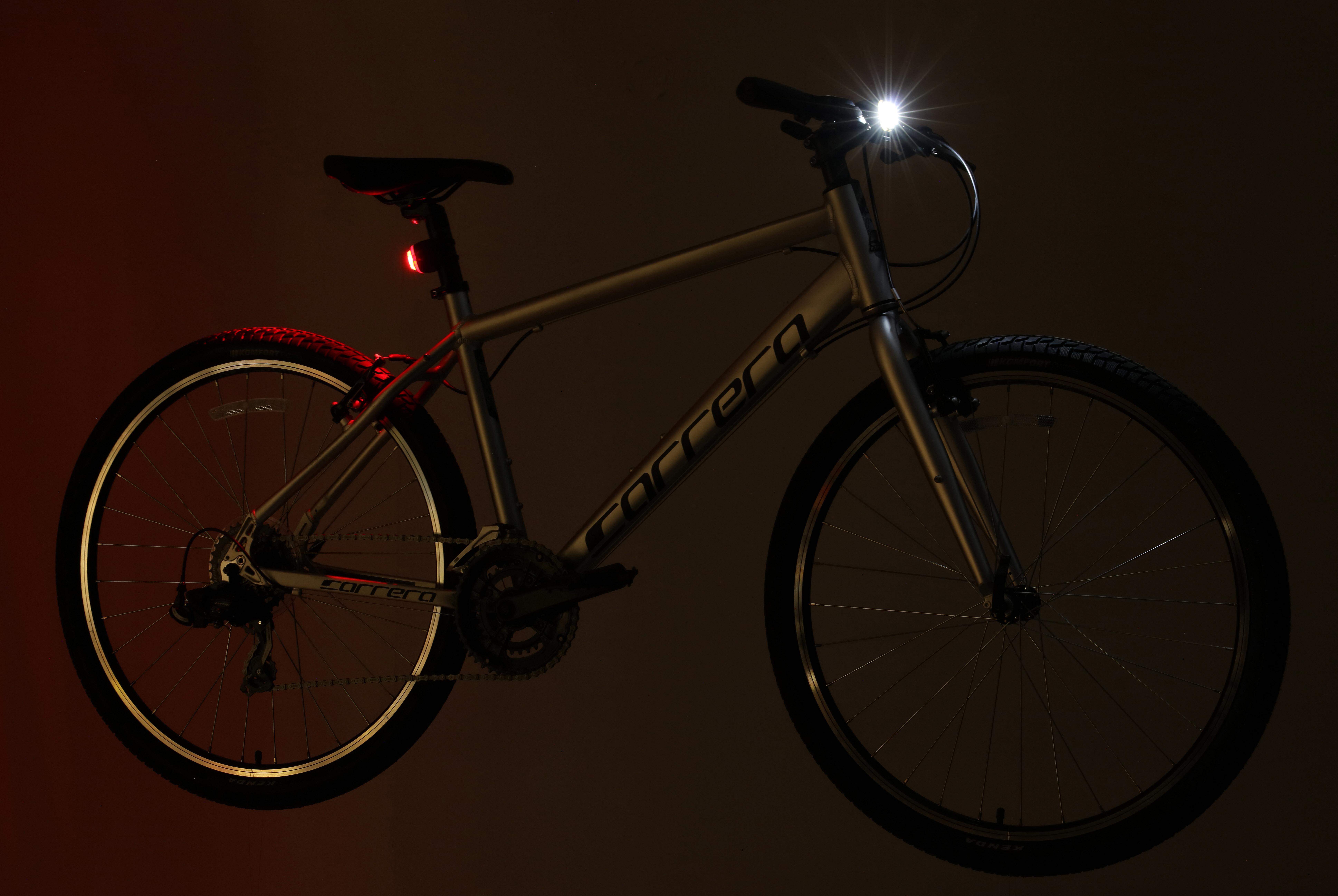 Halfords USB Rechargeable LED Bike Light Set