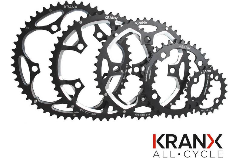 KranX 130BCD 5-Arm Alloy Black Chainring, 39T KranX 130BCD 5-Arm Alloy Black Chainring, 39T