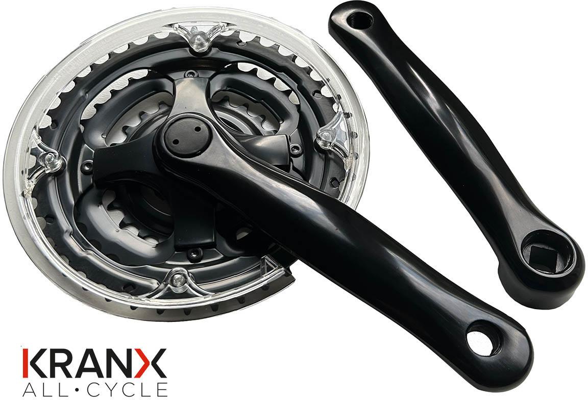 Halfords KranX 42/34//24T Triple Steel Chainset | Pricematch, Extra 8% off for BC Members, Free Bike Health Check, Cycle2Work Scheme & 0% APR Finance.