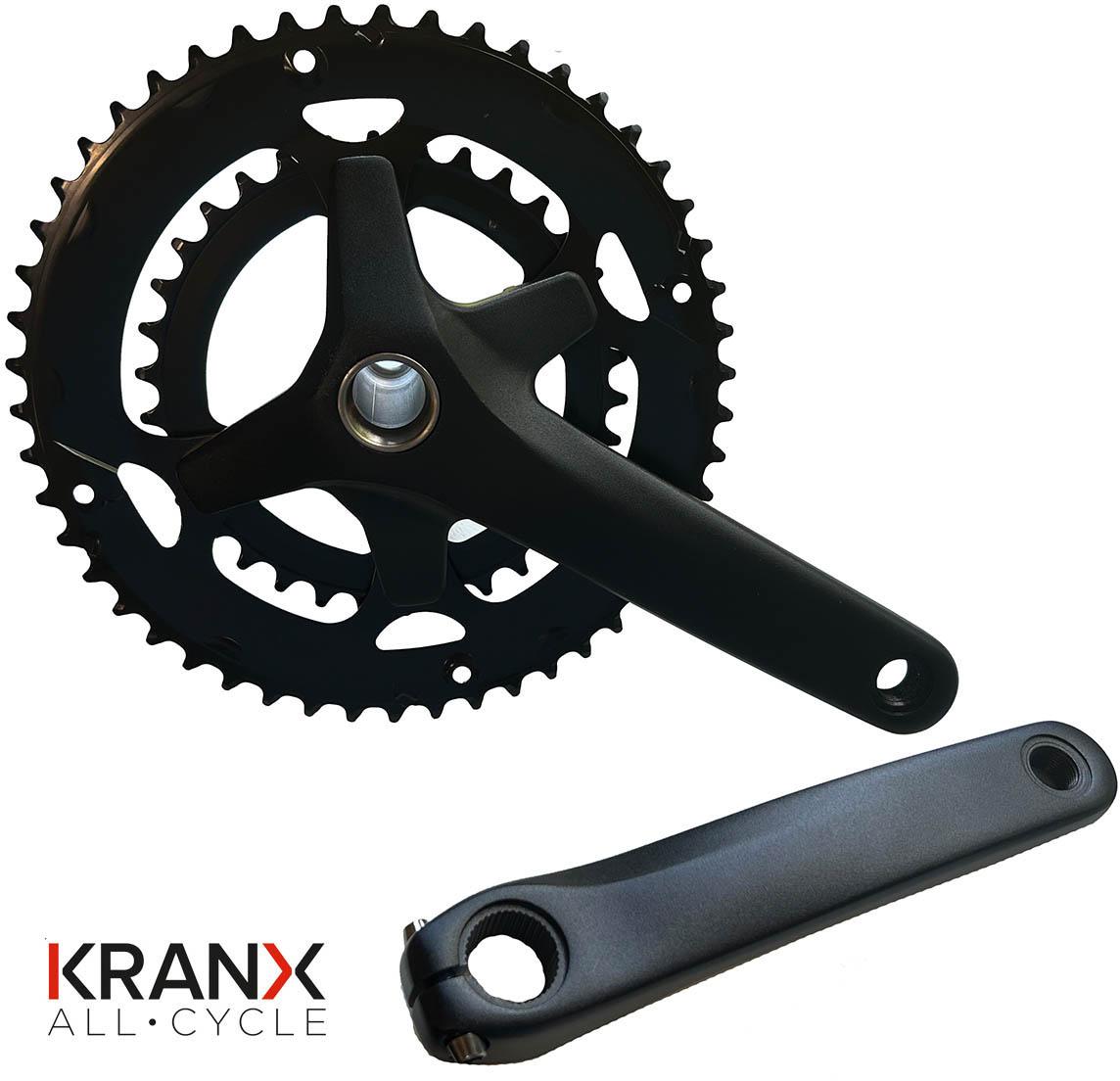 Halfords KranX 50/34T 9-11 Speed 2-Piece Chainset | Pricematch, Extra 8% off for BC Members, Free Bike Health Check, Cycle2Work Scheme & 0% APR Finance.