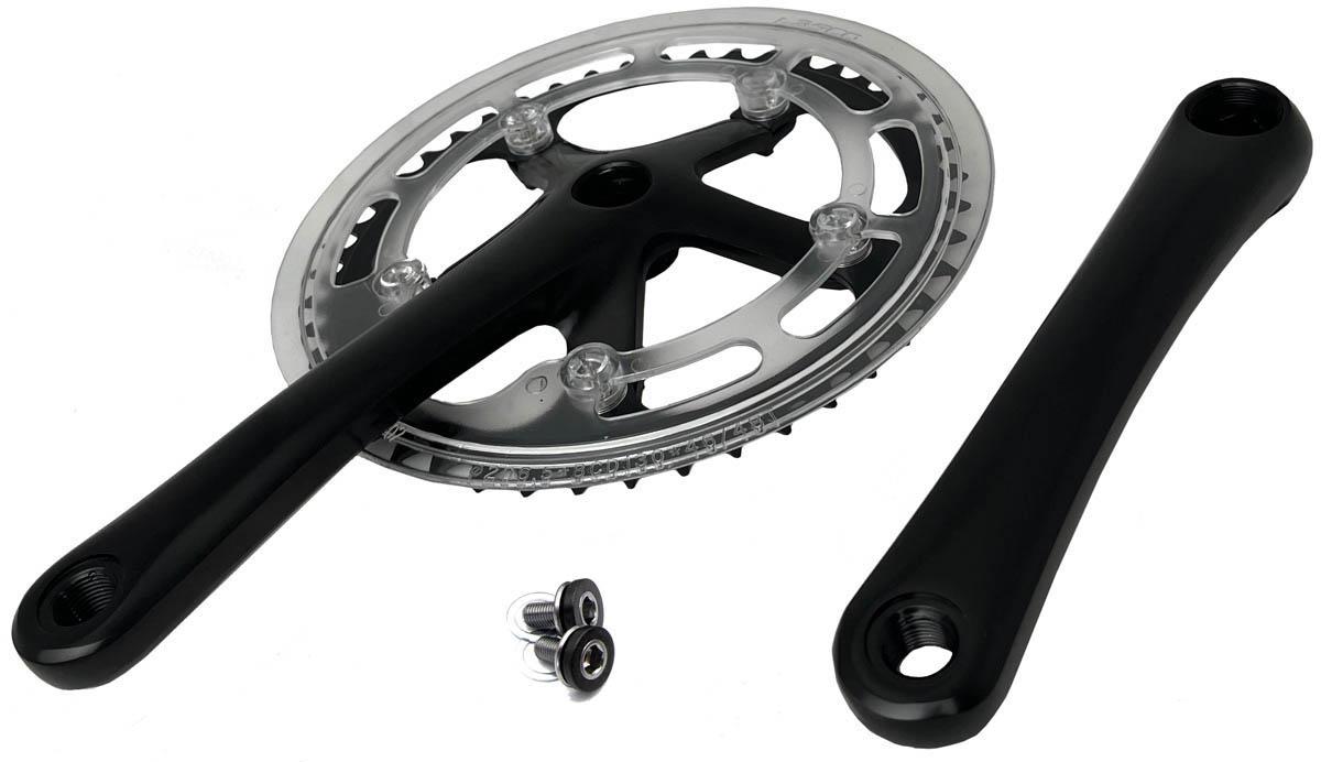 Halfords KranX Single 46T 170mm Alloy Chainset | Pricematch, Extra 8% off for BC Members, Free Bike Health Check, Cycle2Work Scheme & 0% APR Finance.