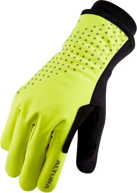 Gant vélo hiver Shimano Windstopper Yellow Reflex Velobac