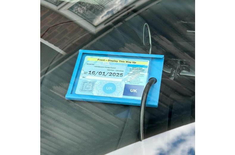 Single Blue Badge Protector Single Blue Badge Protector
