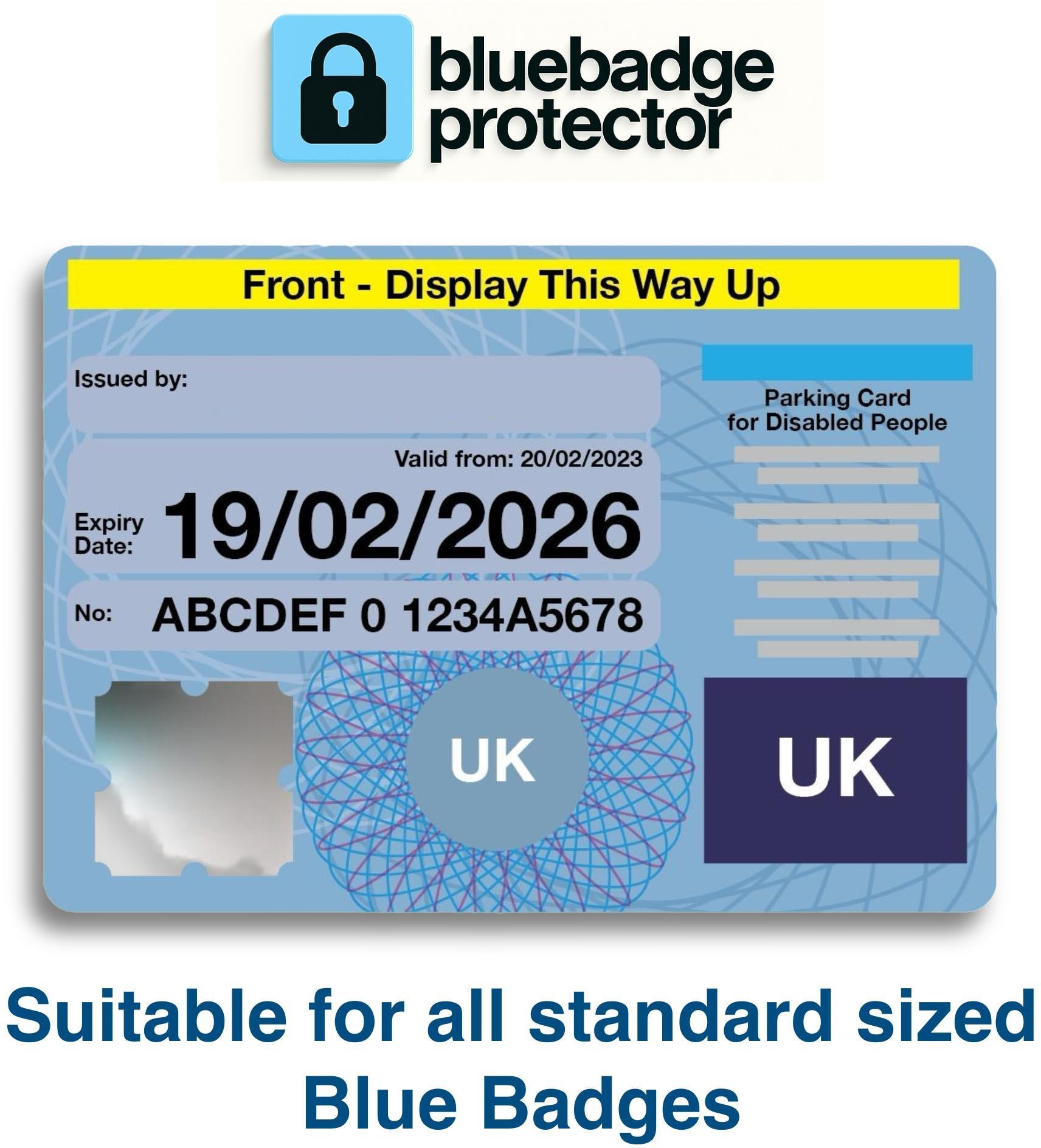 Single Blue Badge Protector