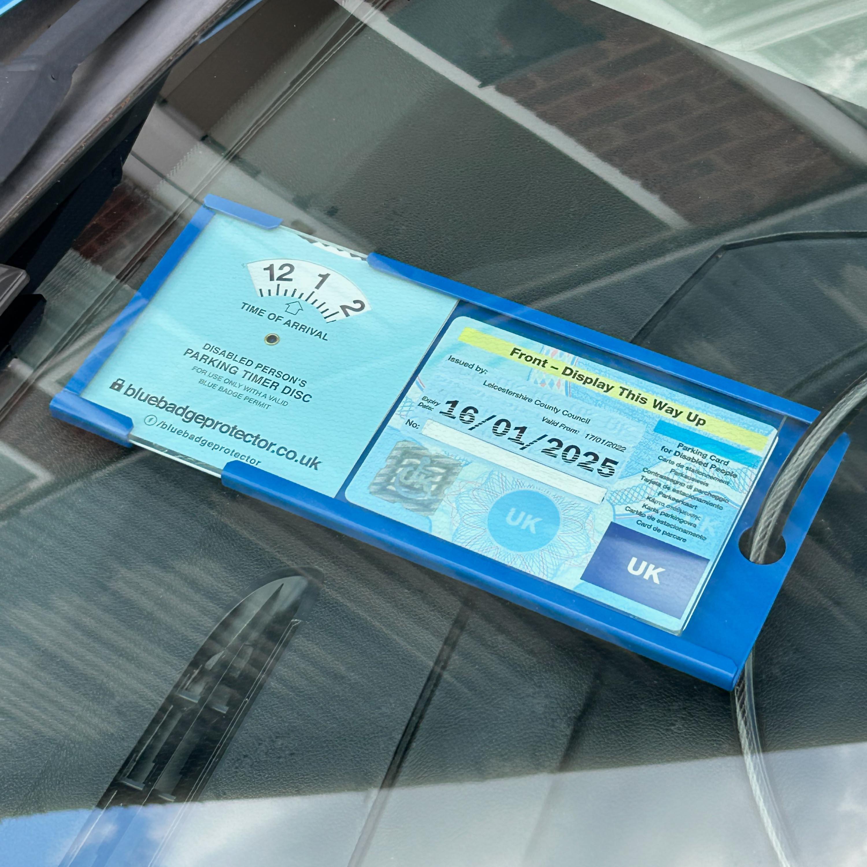 Double Blue Badge Protector