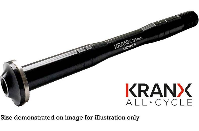 KranX 12x100mm Front Thru Axle 125mm, M12x1.5x16mm KranX 12x100mm Front Thru Axle 125mm, M12x1.5x16mm