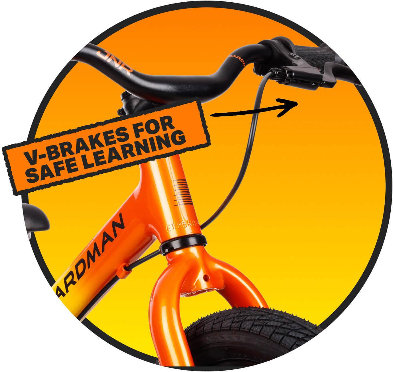 Boardman JNR Balance Bike, Sunrise - 12" Wheel