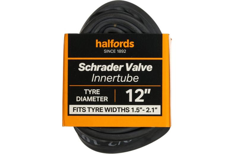 Halfords Schrader Bike Inner Tube 12" x 1.5" - 2.1" Halfords Schrader Bike Inner Tube 12" x 1.5" - 2.1"