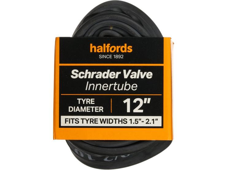 Halfords Schrader Bike Inner Tube 12" x 1.5" - 2.1"