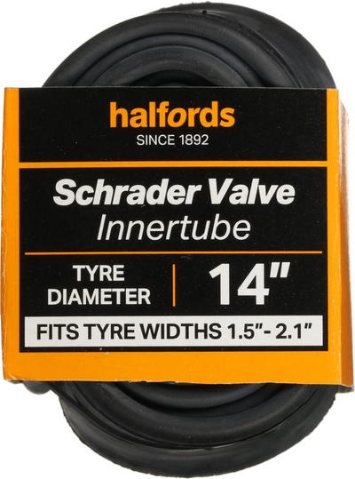 Halfords Schrader Bike Inner Tube 14" x 1.5" - 2.1" Halfords Schrader Bike Inner Tube 14" x 1.5" - 2.1"