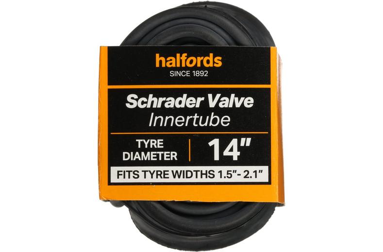 Halfords Schrader Bike Inner Tube 14" x 1.5" - 2.1" Halfords Schrader Bike Inner Tube 14" x 1.5" - 2.1"