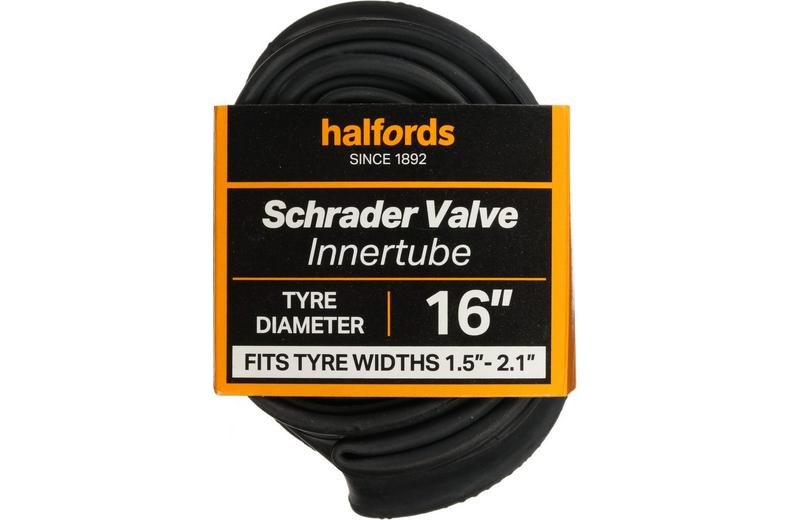 Halfords Schrader Bike Inner Tube 16" x 1.5" - 2.1" Halfords Schrader Bike Inner Tube 16" x 1.5" - 2.1"