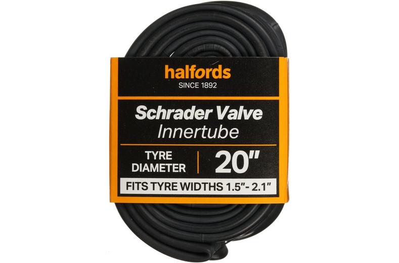 Halfords Schrader Bike Inner Tube 20" x 1.5" - 2.1" Halfords Schrader Bike Inner Tube 20" x 1.5" - 2.1"