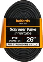 Halfords Schrader Bike Inner Tube 26 Inch X 1.5 Inch - 2.1 Inch