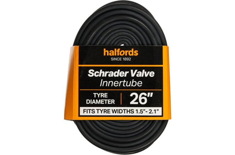 Halfords Schrader Bike Inner Tube 26" x 1.5" - 2.1" Halfords Schrader Bike Inner Tube 26" x 1.5" - 2.1"