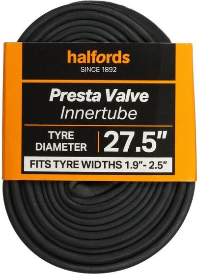 Halfords Presta Bike Inner Tube 27.5" x 1.9" - 2.5" Halfords Presta Bike Inner Tube 27.5" x 1.9" - 2.5"