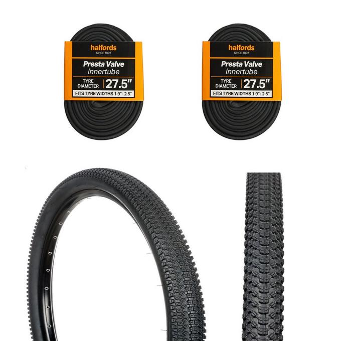 Halfords Schrader Bike Inner Tube 27.5 x 1.9 2.5 Halfords UK