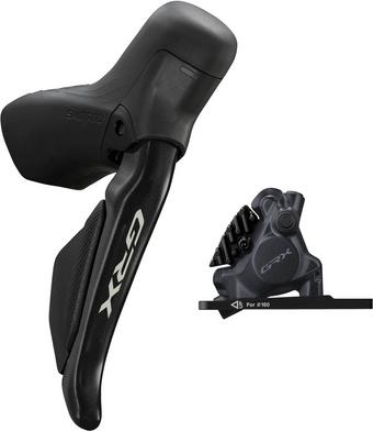 Shimano GRX ST-RX715 Di2 Shift Lever & BR-RX410 Caliper, Right Front